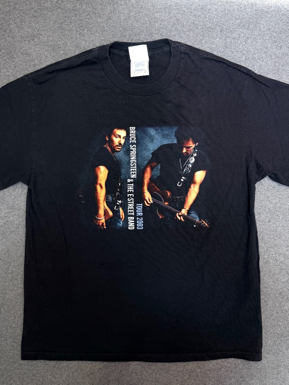Vintage 2003 Bruce Springsteen E Street Band Tour T-Shirt Tennessee River Mens L
